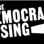 Logo of "We Are Democracy Rising"