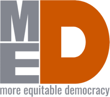 Logo of "More Equitable Democracy"