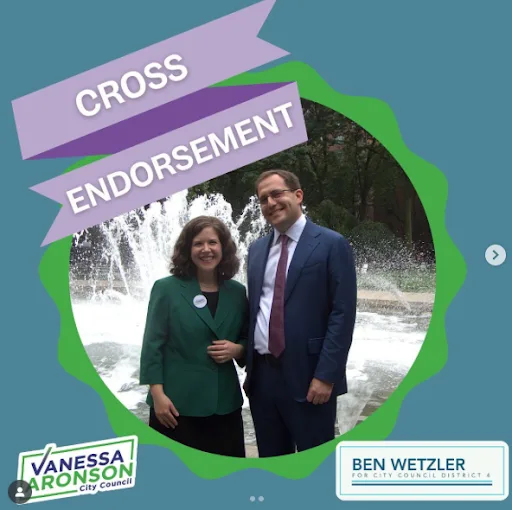 Aronson and Wetzler cross endorsement