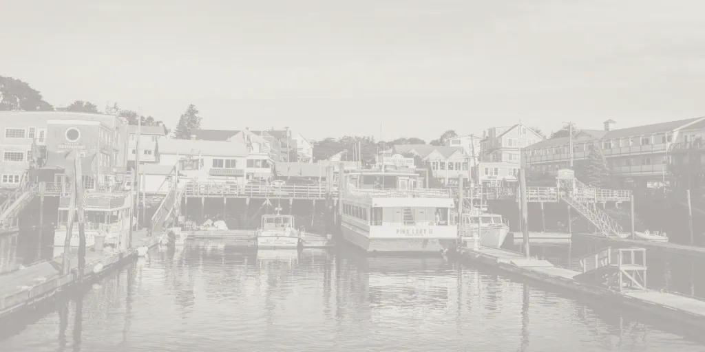 Photo of a harbor in Maine