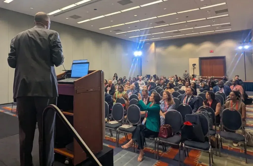 Photo of the audience at an event by FairVote and Black Voters Matter on Black political power and representation.