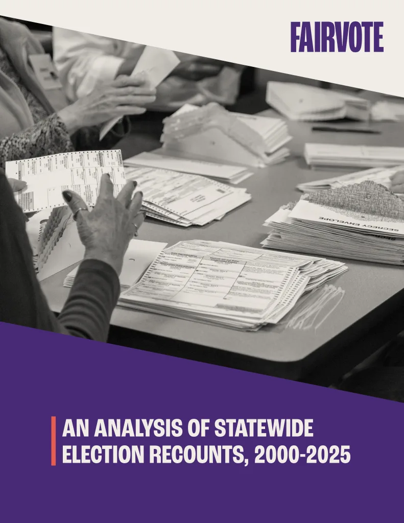 Cover image of Recounts Report 2000-2025